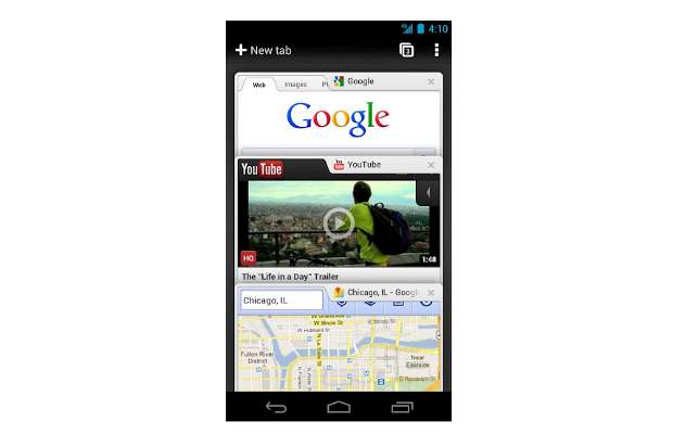 Google Chrome for Android ICS