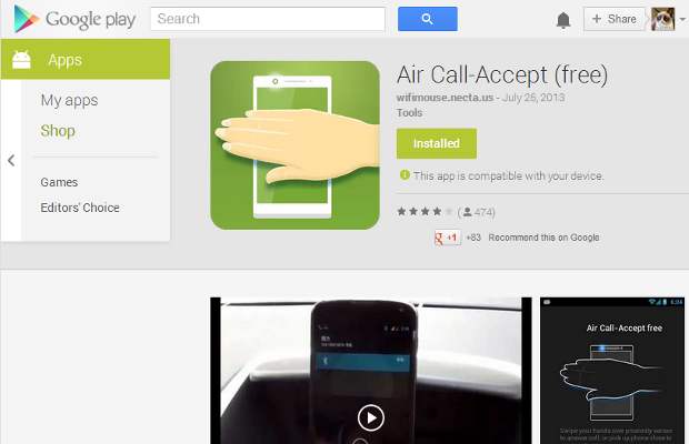 How to accept call on Android devices using gesture control