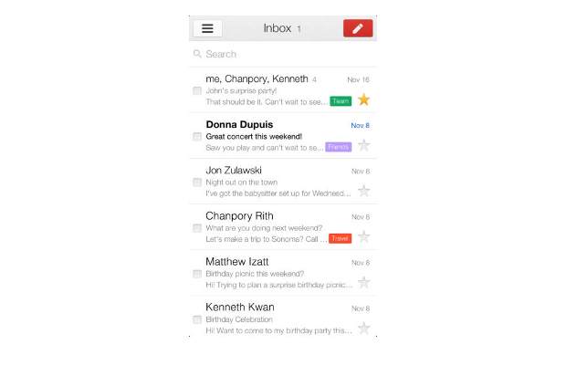 Gmail iOS app gets updated