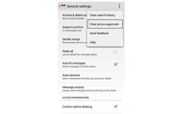 How to stop all inline images in Gmail app