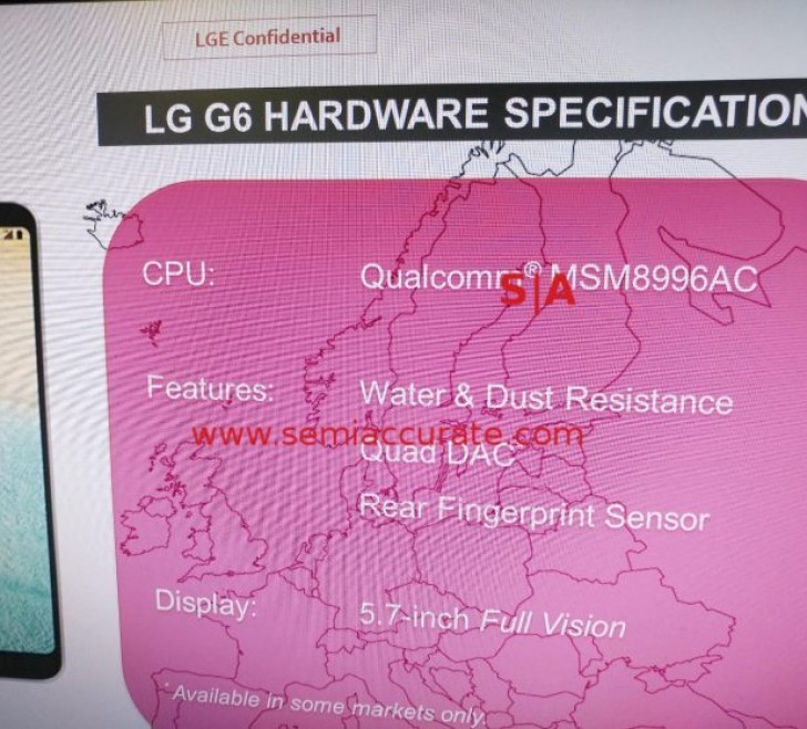 LG G6 leaked slide