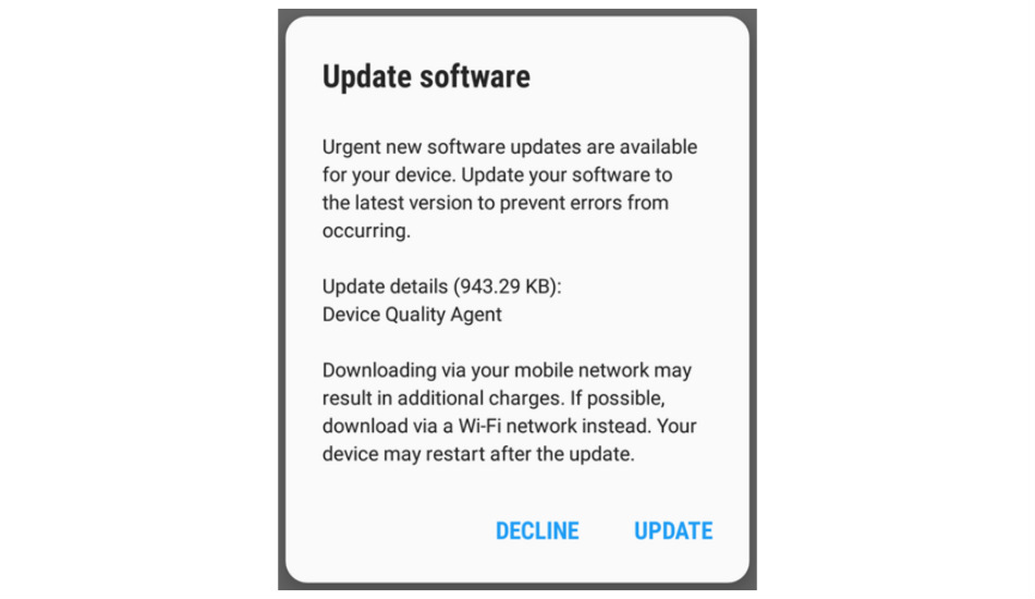 Samsung Galaxy S8 Wi-Fi issue update