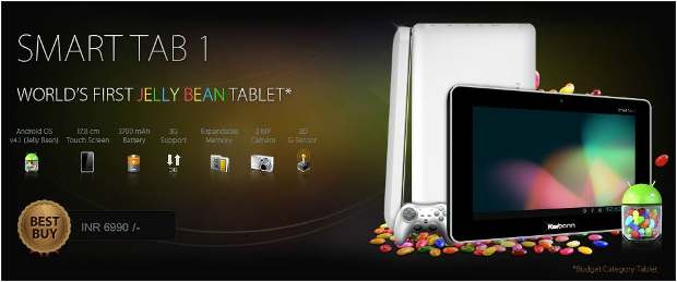 Karbonn launches India's first Jelly Bean tablet