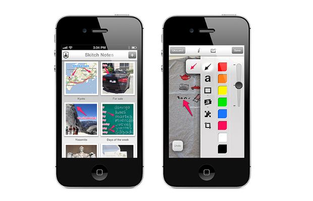 Skitch 2.0 comes to iPhone, iPod Touch