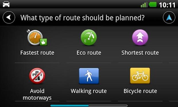 TomTom navigation app