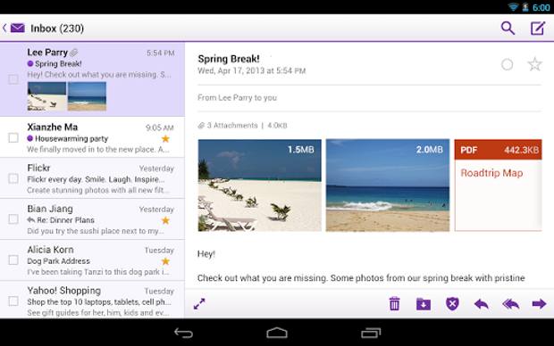 Yahoo Mail app launched for iPad and Android tablets