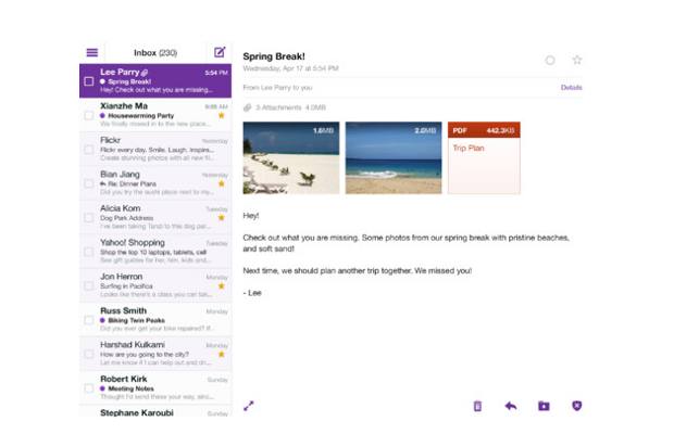 Yahoo Mail app launched