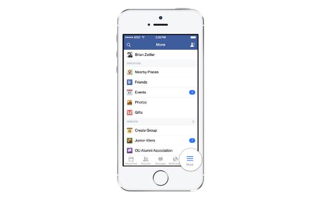 Facebook improves application for the new iOS 7