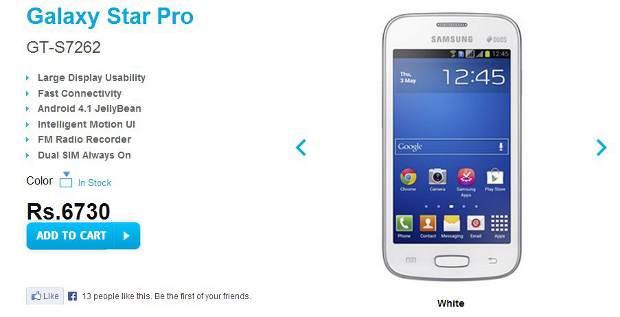 Samsung Galaxy Star Pro