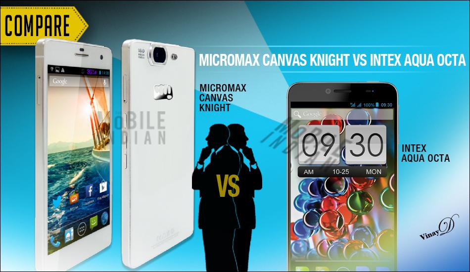 Micromax Canvas Knight A350 vs Intex Aqua Octa