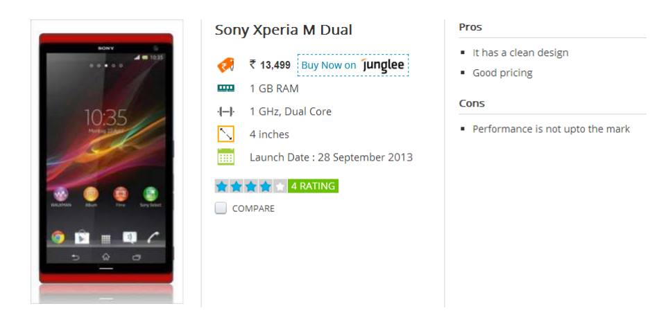 Sony Xperia M Dual SIM