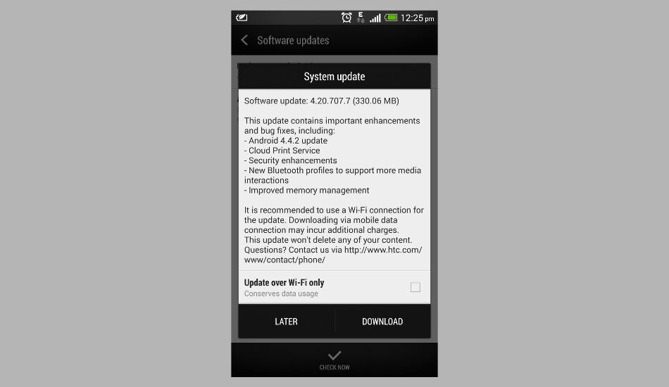HTC One gets Android 4.4.2 KitKat