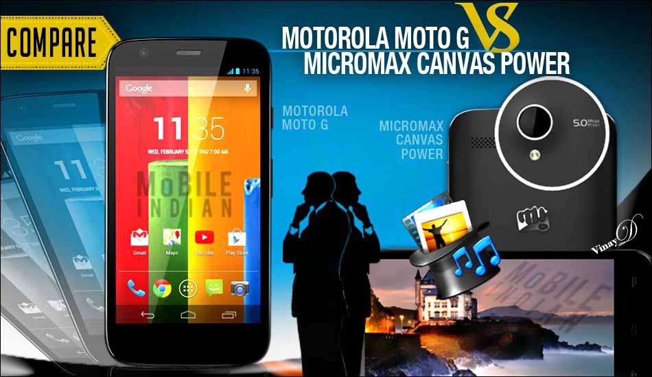 Micromax Canvas Power A96 vs Motorola Moto G