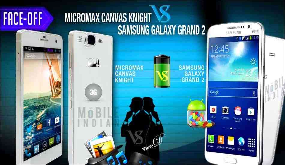 Micromax Canvas Knight vs Samsung Galaxy Grand 2