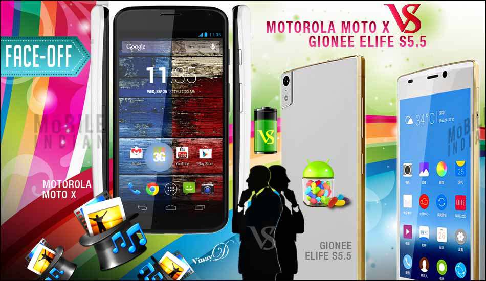 Motorola Moto X vs Gionee Elife S5.5