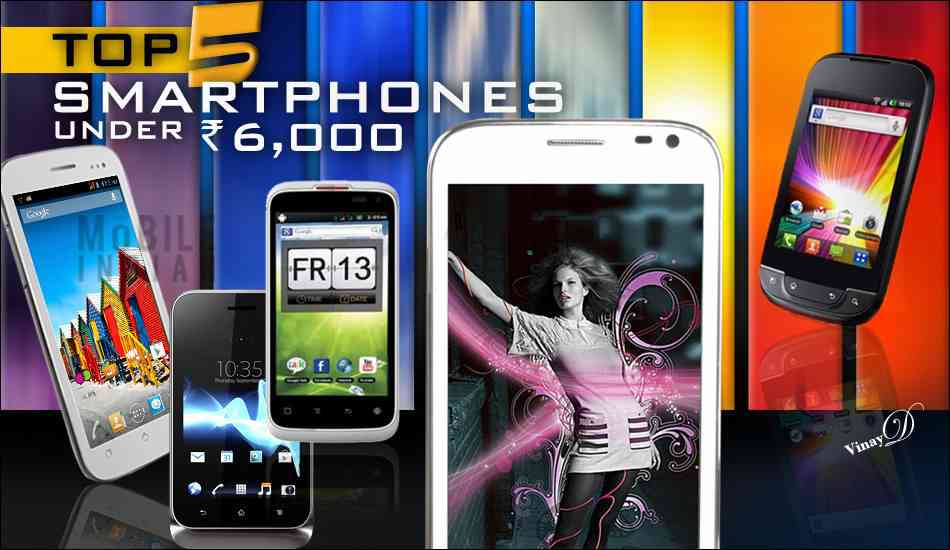 Top 5 Android smartphones