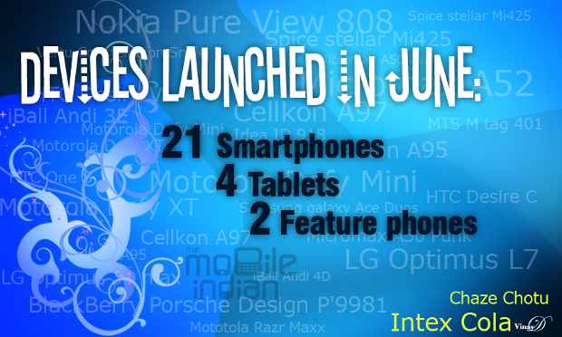 phones and tablets in June