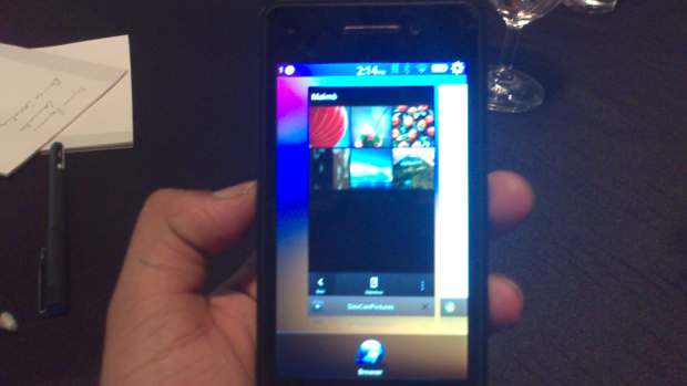BlackBerry OS 10 alpha device
