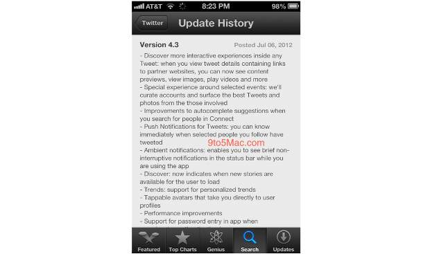 twitter for iPhone