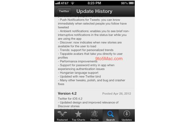 twitter for iPhone