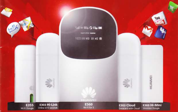 Huawei to launch 6 new operator free 3G dongles