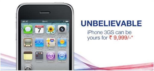 Apple iPhone 3GS now for Rs 9,999 only!