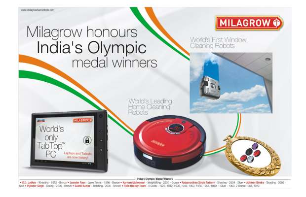 Milagrow to launch tablets to honor Olympic medal winners
