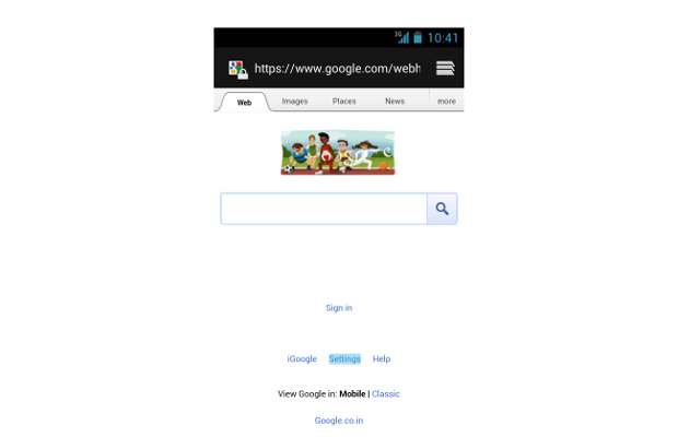 Google search in mobiles