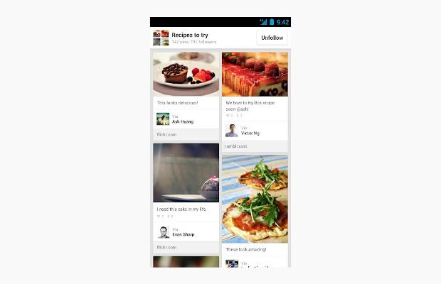 Official Pinterest app released