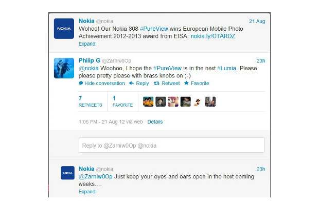 New Nokia Lumia to come with PureView