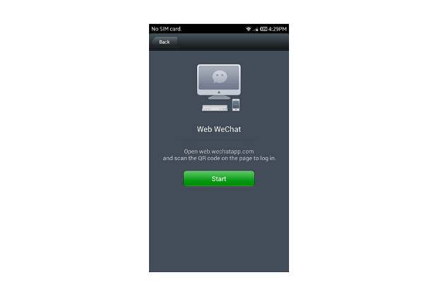 WeChat messaging app