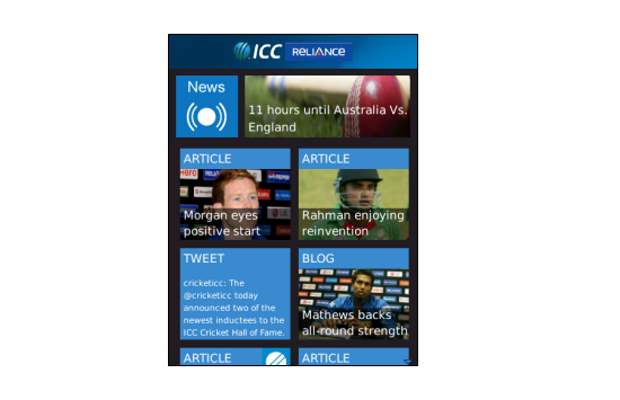Follow T20 world cup with ICC app