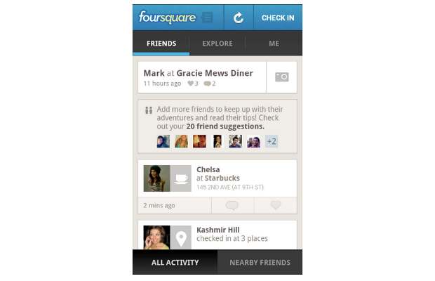 Foursquare brings back friends nearby feature