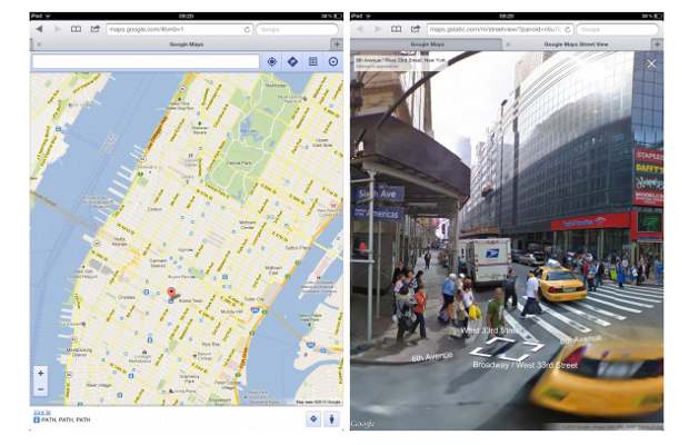 Google Maps web app for iOS