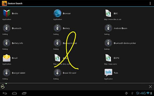 Gesture Search for Android