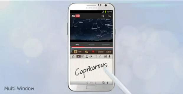Galaxy Note gets multi screen feature
