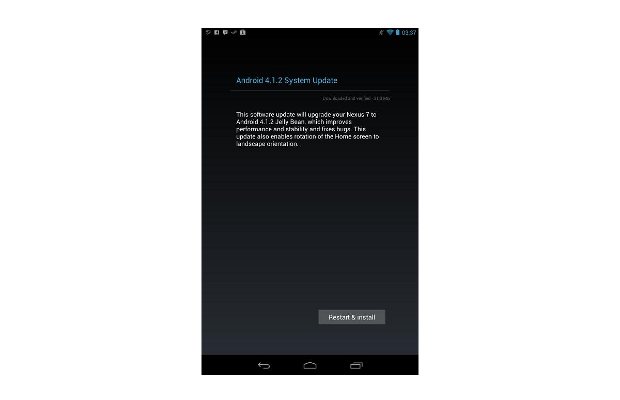 Jelly Bean update for Nexus tablets