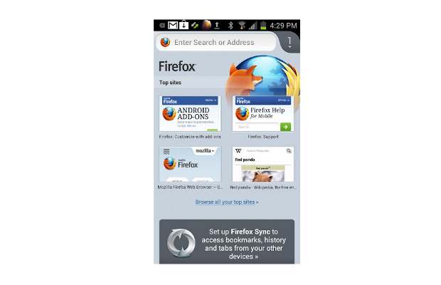 Firefox Android app