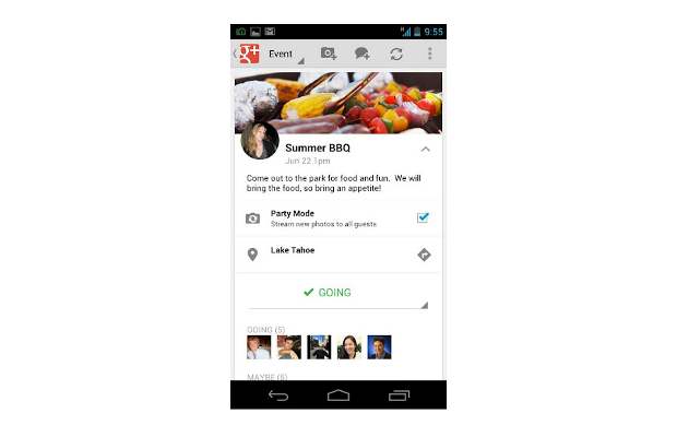 Google+ mobile app