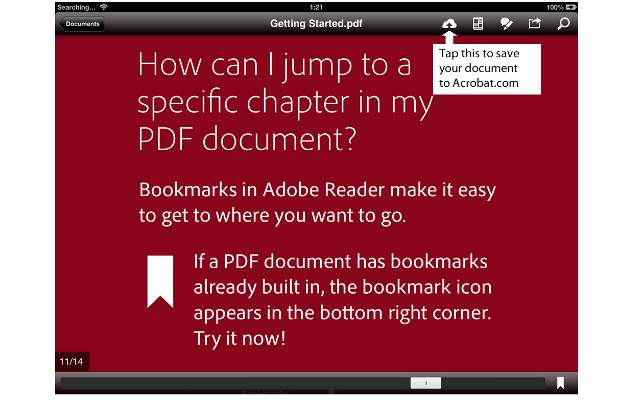Adobe Reader for iOS, Android