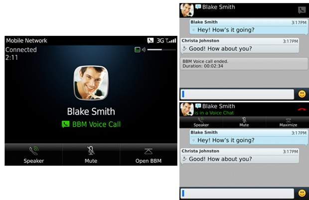Blackberry Messenger now allows free voice calls over WiFi