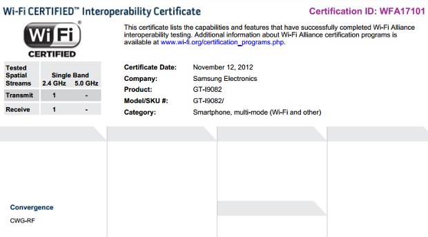 Samsung GT-I9082