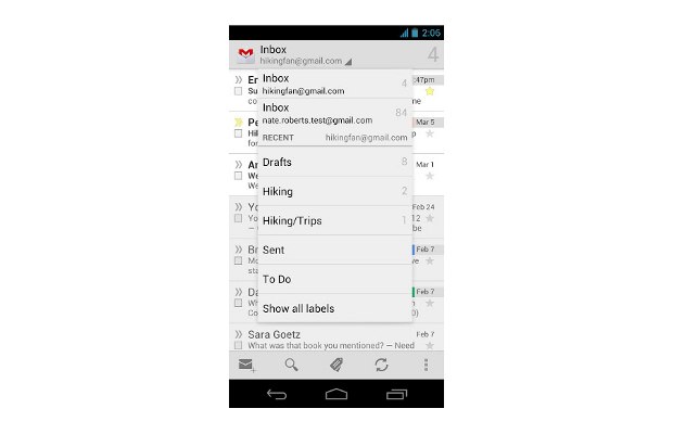 New Gmail app for ICS arrive