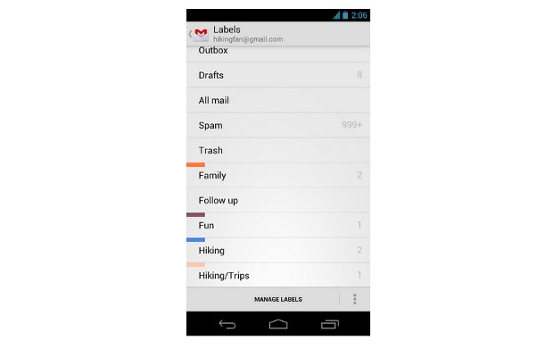 New Gmail app for ICS arrive