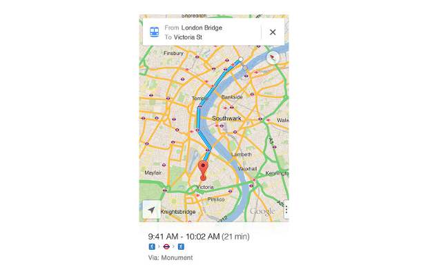 Google Maps application