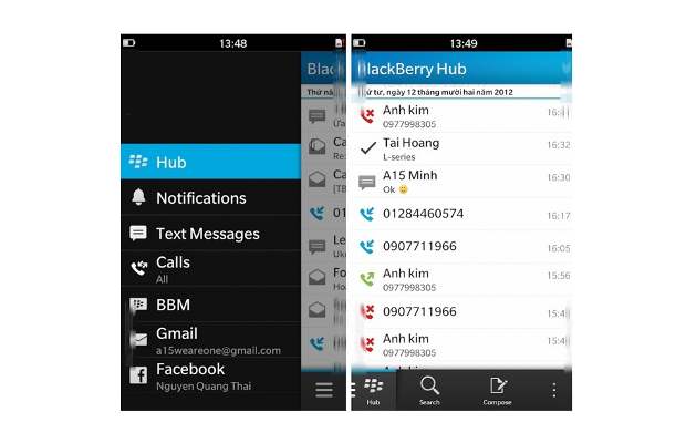 BlackBerry 10 UI has Apple Siri like app