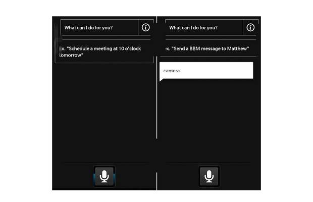 BlackBerry 10 UI has Apple Siri like app