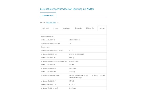 Samsung Galaxy Note GT-N5100