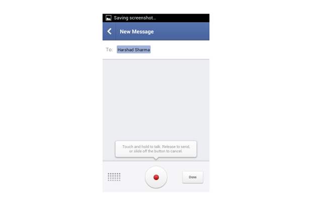 Facebook bring voice messaging
