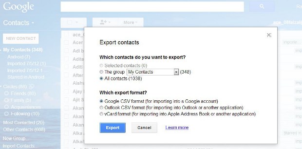 How to sync contacts